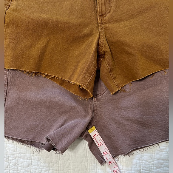 NWOT plum & rust Universal Thread denim shorts - Picture 11 of 15